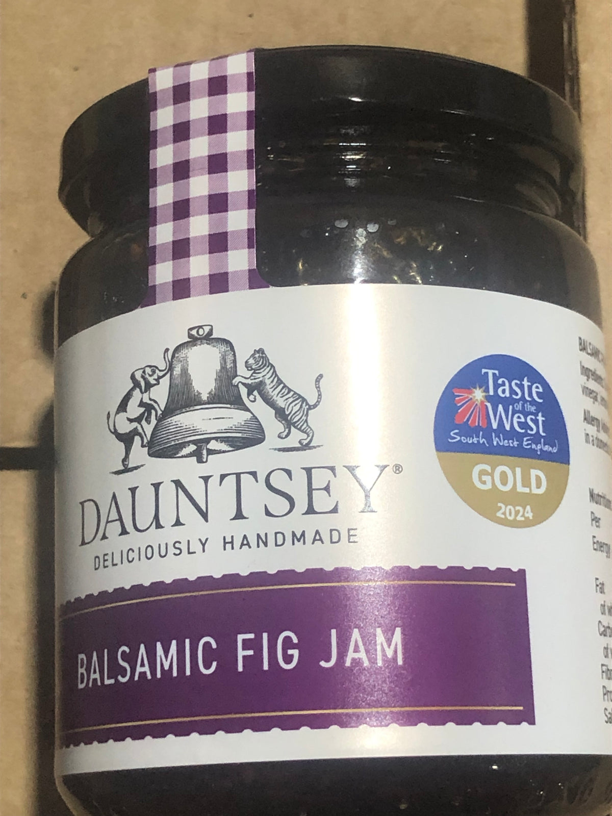 270g jar Jam, Balsamic Fig